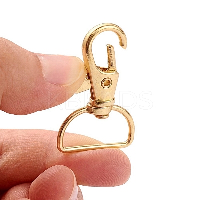 Zinc Alloy Swivel Lobster Claw Clasps PALLOY-YW0001-02G-1