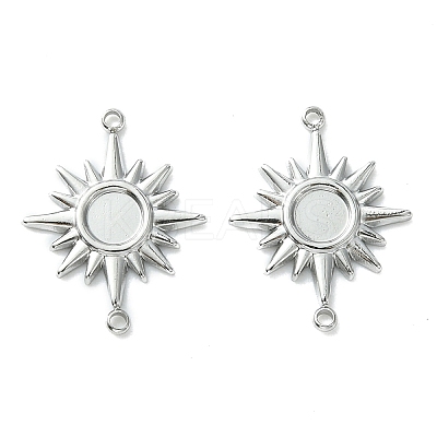 Non-Tarnish 304 Stainless Steel Cabochon Connector Settings LS-STAS-L269-066P-1