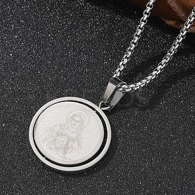 201 Stainless Steel Pendant Necklaces LS-NJEW-Z058-01P-1