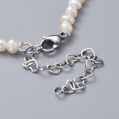 Natural Freshwater Pearl Beads Bracelets X-BJEW-JB04618-1
