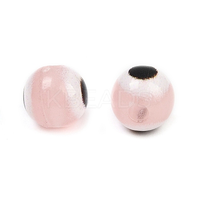 Luminous & Printed Opaque Acrylic Beads LACR-G050-01C-1