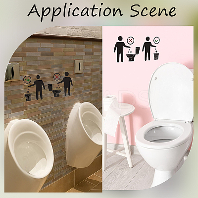 PVC Public Toilet Sign Stickers AJEW-WH20006-102B-1
