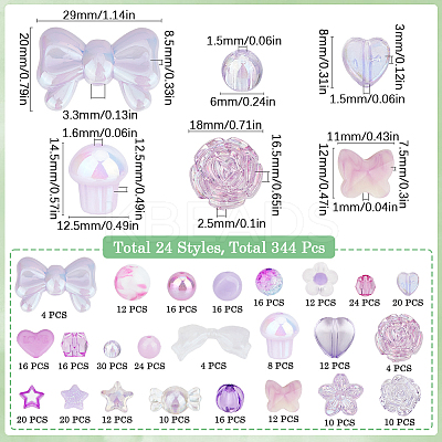Acrylic & Plastic Beads Kits MACR-SP0001-49A-1