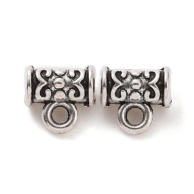 Tibetan Style Alloy Tube Bails TIBE-1183-AS-LF-1
