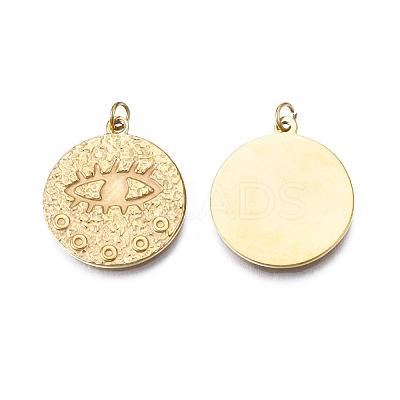 Ion Plating(IP) 304 Stainless Steel Pendants STAS-F256-041G-1