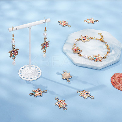 Alloy Enamel Connector Charms ENAM-PH0002-26-1