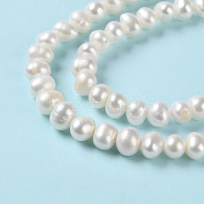 Natural Cultured Freshwater Pearl Beads Strands PEAR-E018-57-1