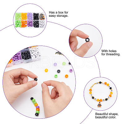 DIY Halloween Bracelet Making Kit for Children DIY-NB0006-93-1
