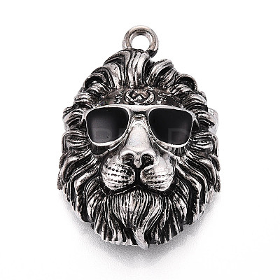 Tibetan Style Alloy Enamel Pendants ENAM-N067-01AS-1