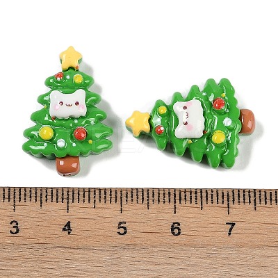 Christmas Opaque Resin Decoden Cabochons CRES-M036-12H-1