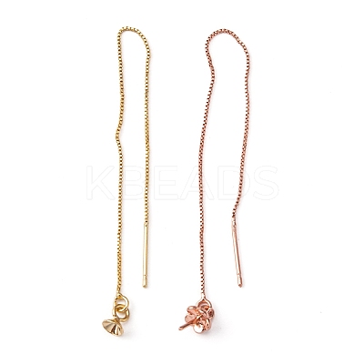 3 Styles Brass Stud Earring Findings KK-PH0003-22-1