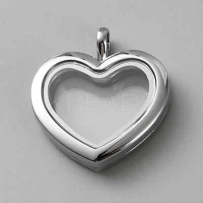Alloy Magnetic Glass Photo Living Memory Floating Locket Pendants FIND-WH0436-61-1