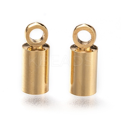 Brass Cord Ends KK-H759-41A-G-1