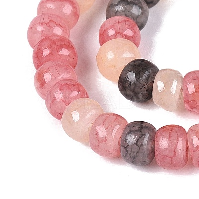 Ombre Effect Dyed Glass Beads Strands X-GLAA-Q106-05A-A10-1