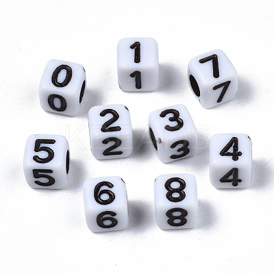 Opaque Acrylic Beads SACR-S273-42-1