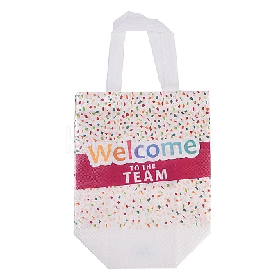 Printed Non-Woven Reusable Folding Wine Bottle Gift Bags with Handle LS-ABAG-C012-04C-1