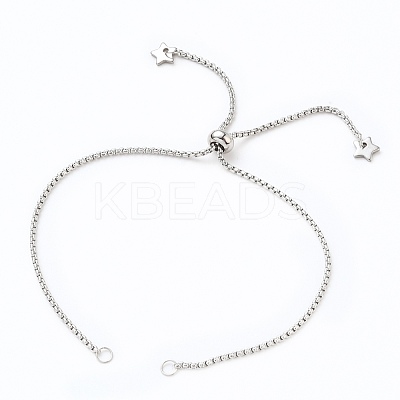 Tarnish Resistant 304 Stainless Steel Slider Bracelets Making AJEW-JB00784-1