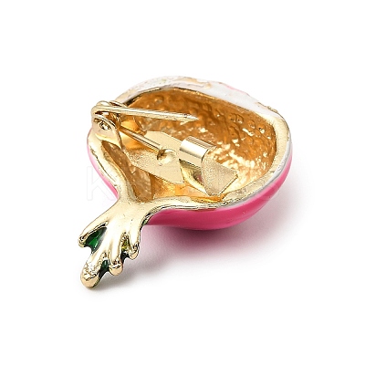 Golden Alloy Enamel Brooch JEWB-K018-32G-G-1