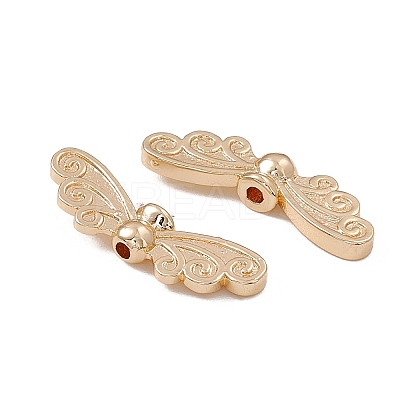 Rack Plating Brass Beads KK-G455-04G-1