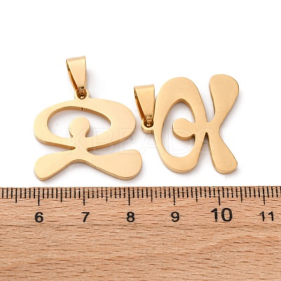 201 Stainless Steel Pendants STAS-V014-01A-G-1