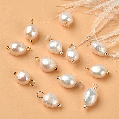 12Pcs 2 Colors Natural Pearl Potato Charms FIND-YW0004-33-1
