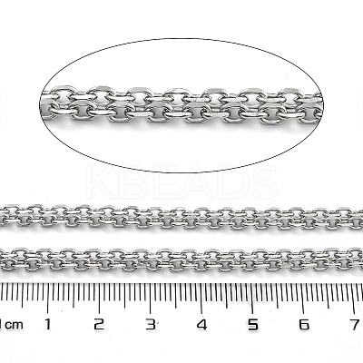 Non-Tarnish 304 Stainless Steel Cable Chain CHS-H026-07B-P-1