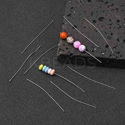 Tarnish Resistant 304 Stainless Steel Flat Head Pins LS-X-STAS-R046-65mm-1