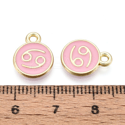 Alloy and Enamel Charms ENAM-T021-28L-1