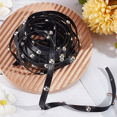 Flat Imitation Leather Cord WL-GF0001-11A-04-1