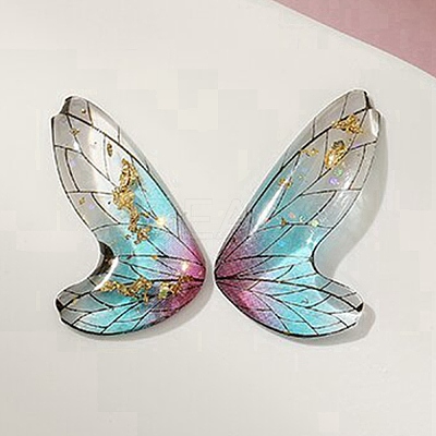 Gradient Color Transparent Resin Pendants LS-RESI-TAC0019-06E-1
