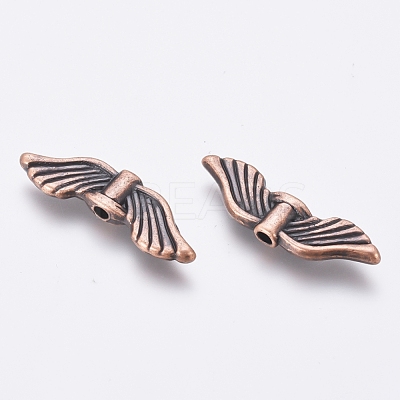 Tibetan Style Alloy Beads TIBEB-LF10821YKG-R-FF-1