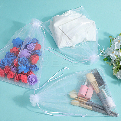 30pcs Large Organza Pouches Portable Shoes Bag Travel Storage Drawstring Bags OP-SP0001-03A-01-1