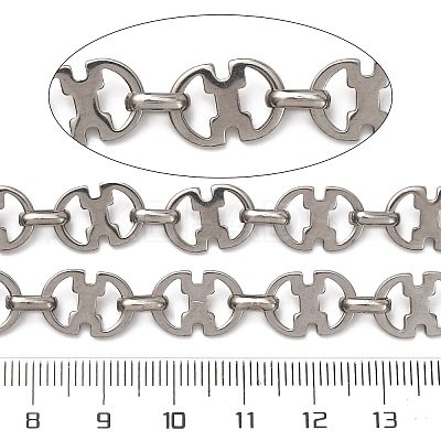 304 Stainless Steel Oval Link Chains CHS-S012-24P-1