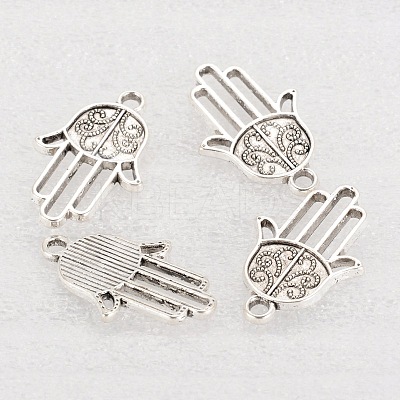Tibetan Style Alloy Pendants TIBEP-23356-AS-RS-1