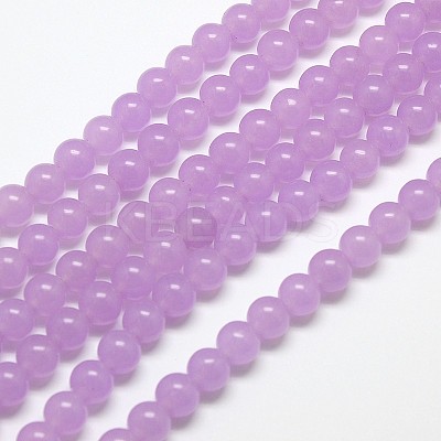 Natural Malaysia Jade Bead Strands G-M100-6mm-01-1