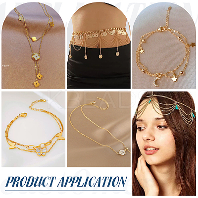DIY Iron Twisted Chains Curb Chains Bracelets Necklaces Making Kits DIY-UN0006-22B-1