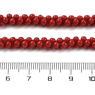 Dyed Synthetic Coral Beads Strands CORA-P010-04A-1