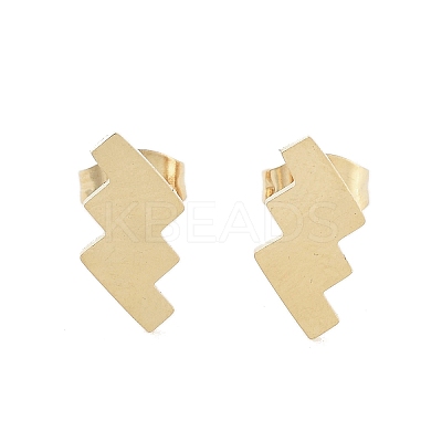 PVD Vacuum Plating 304 Stainless Steel Stud Earrings for Women EJEW-A048-03G-1