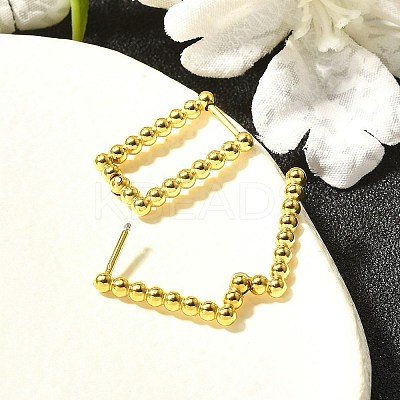 304 Stainless Steel Hoop Earrings for Women EJEW-M068-08A-G-1