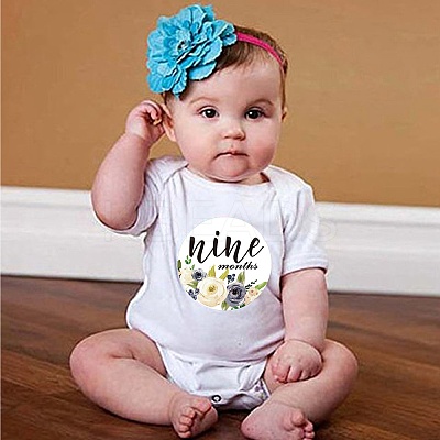 Flower Themes Baby Skill Milestone Stickers DIY-H127-B04-1