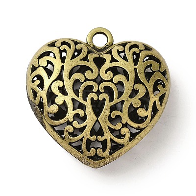 Hollow Tibetan Style Alloy Big Pendants TIBEP-L021-001AB-1