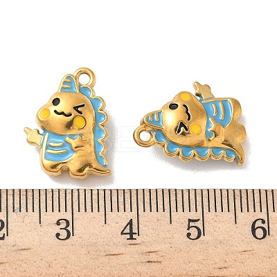 304 Stainless Steel Enamel Pendants STAS-I351-17G-02-1