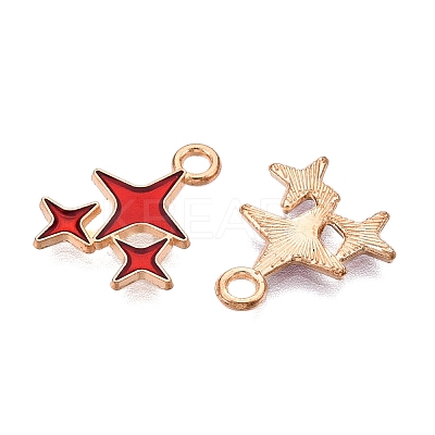 Alloy Enamel Pendants ENAM-T020-38C-RS-1