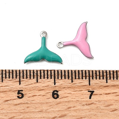 304 Stainless Steel Enamel Charms LS-STAS-Q363-14A-P-1