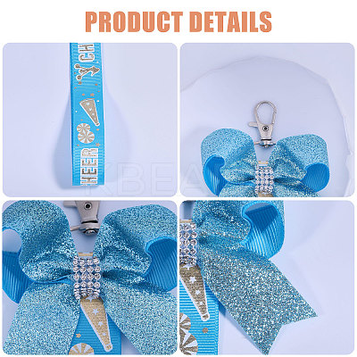 4Pcs 2 Colors Cloth Bowknot Pendant Decoration FIND-CA0010-24A-1