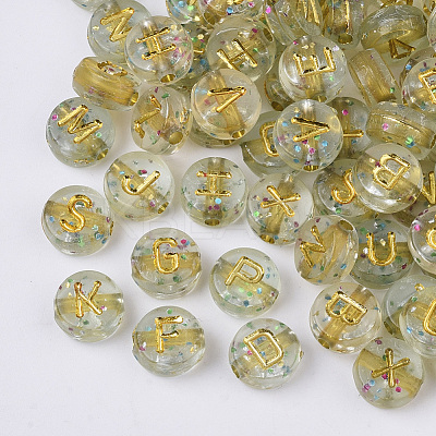 Plating Transparent Acrylic Beads X-TACR-T008-01A-1