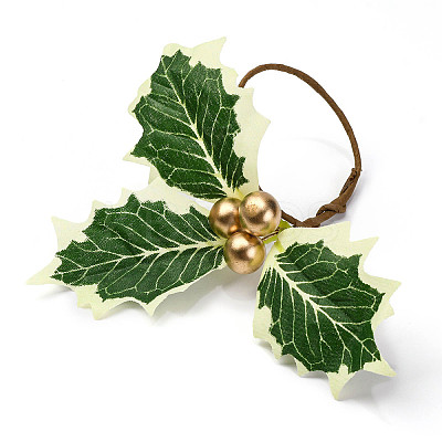 Christmas Theme Iron Napkin Rings AJEW-G062-01D-1