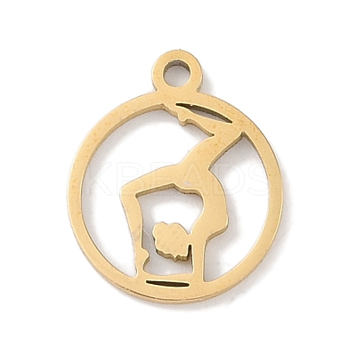 304 Stainless Steel Charms STAS-K286-01L-G-1