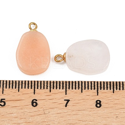 304 Dyed Natural Gemstone Pendants STAS-A135-12G-1