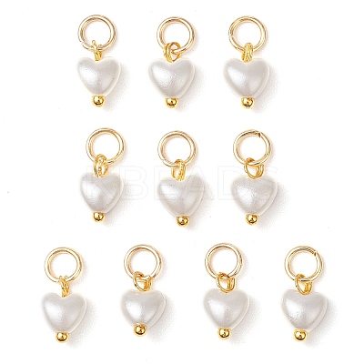 ABS Imitation Pearl Charms PALLOY-JF03222-02-1